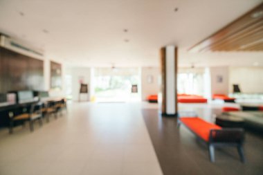 Soyut bulanıklık ve ufuk lobi ve arka plan için otel iç