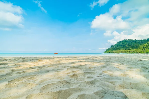 Beautiful Tropical Beach Sea Coconut Palm Tree Paradise Island Travel — Stock Photo, Image