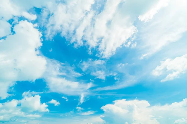 Beautiful White Cloud Blue Sky Background — Stock Photo, Image