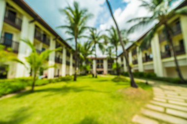 Soyut bulanıklık ve seyahat ve tatil için otel ve tatil arka plan defocused