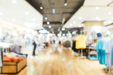 Arkaplan için mağaza içi soyut bulanıklık ve odaklanmış alışveriş merkezi