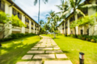 Soyut bulanıklık ve seyahat ve tatil için otel ve tatil arka plan defocused