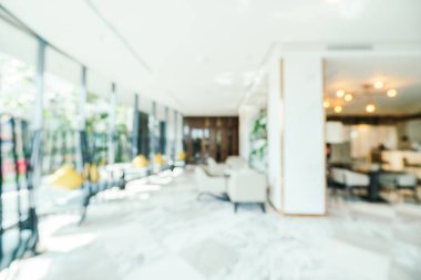 Soyut bulanıklık ve ufuk lobi ve arka plan için otel iç