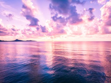 Plaj ve deniz ya da okyanus koh samui Adası Tayland seyahat ve tatil için güzel havadan görünümü