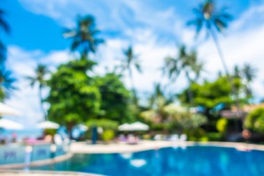 Bulanıklık ve lüks otel ufuk açık yüzme havuzunda soyut ve tatil seyahat ve tatil için tatil