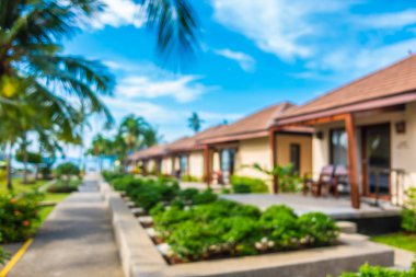 Soyut bulanıklık ve ufuk lüks hotel and resort tatil için seyahat ve arka plan tatil