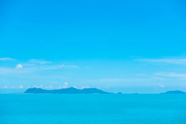 Beautiful Sea Ocean Cloud Blue Sky Background — Stock Photo, Image