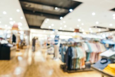 Arkaplan için mağaza içi soyut bulanıklık ve odaklanmış alışveriş merkezi