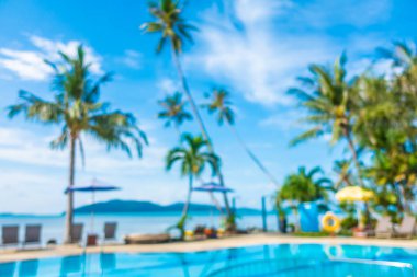 Bulanıklık ve lüks otel ufuk açık yüzme havuzunda soyut ve tatil seyahat ve tatil için tatil