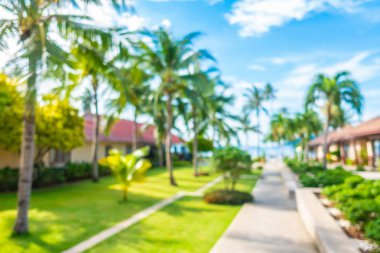 Soyut bulanıklık ve ufuk lüks hotel and resort tatil için seyahat ve arka plan tatil