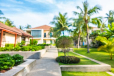 Soyut bulanıklık ve ufuk lüks hotel and resort tatil için seyahat ve arka plan tatil