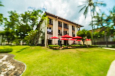 Soyut bulanıklık ve seyahat ve tatil için otel ve tatil arka plan defocused