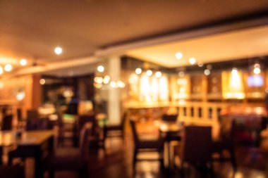 Soyut bulanıklık ve ufuk restoran ve kafe iç arka plan ve yüzey için