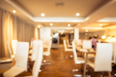 Soyut bulanıklık ve ufuk restoran ve kafe iç arka plan ve yüzey için