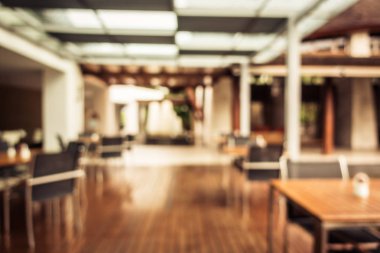 Soyut bulanıklık ve ufuk restoran ve kafe iç arka planı için