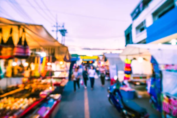 Hua hin gece Pazar sokak için arka plan bulanıklık