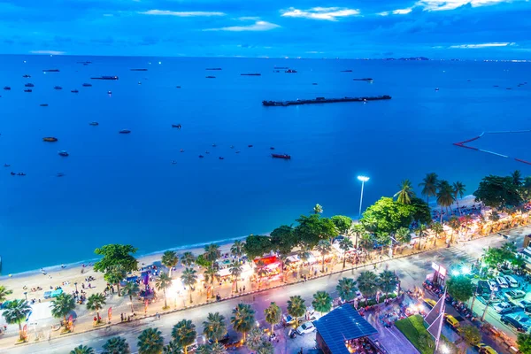 Pattaya City Tayland gece güzel mimari