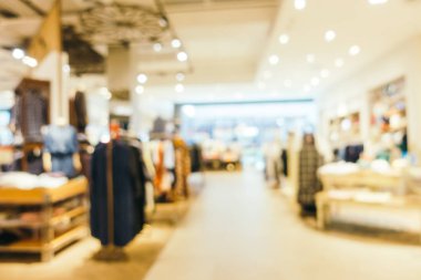 Bulanıklık bokeh ve ufuk alışveriş merkezi Mağazası iç arka planı için