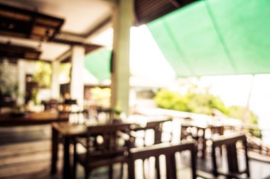 Soyut bulanıklık ve ufuk restoran ve kafe iç arka plan ve yüzey için