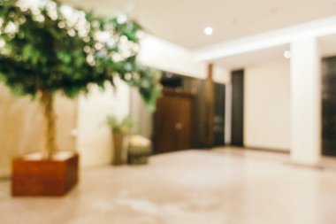 Soyut bulanıklık ve otel lobisinde defocused ve arka plan ve yüzey için iç çare