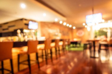 Soyut bulanıklık ve ufuk restoran ve kafe iç arka plan ve yüzey için