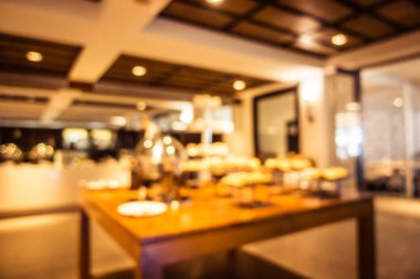 Soyut bulanıklık ve ufuk restoran ve kafe iç arka planı için
