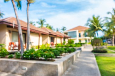 Soyut bulanıklık ve ufuk lüks hotel and resort tatil için seyahat ve arka plan tatil