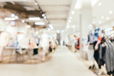 Bulanıklık bokeh ve ufuk alışveriş merkezi Mağazası iç arka planı için