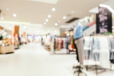 Arkaplan için mağaza içi soyut bulanıklık ve odaklanmış alışveriş merkezi