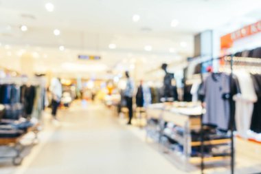 Bulanıklık bokeh ve ufuk alışveriş merkezi Mağazası iç arka planı için