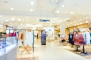 Bulanıklık bokeh ve ufuk alışveriş merkezi Mağazası iç arka planı için