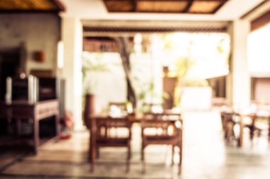 Soyut bulanıklık ve ufuk restoran ve kafe iç arka plan ve yüzey için