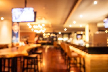 Soyut bulanıklık ve ufuk restoran ve kafe iç arka plan ve yüzey için