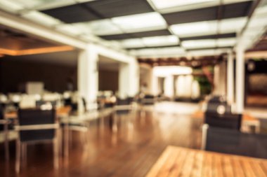 Soyut bulanıklık ve ufuk restoran ve kafe iç arka planı için