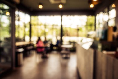 Bulanıklık kafe ve Restoran İç arka planı için
