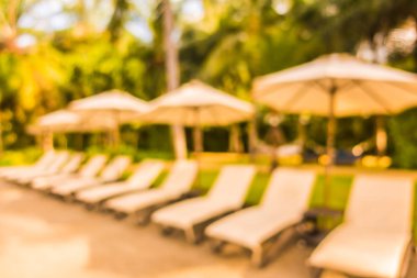 Soyut bulanıklık ve ufuk güzel açık yüzme havuzunda otel ve tatil seyahat ve tatil için