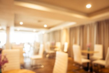 Soyut bulanıklık ve ufuk restoran ve kafe iç arka plan ve yüzey için
