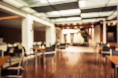 Soyut bulanıklık ve ufuk restoran ve kafe iç arka planı için