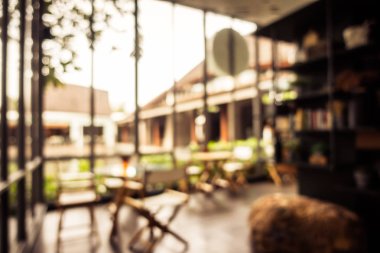 Soyut bulanıklık ve ufuk restoran ve kafe iç arka planı için