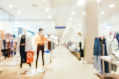 Bulanıklık bokeh ve ufuk alışveriş merkezi Mağazası iç arka planı için