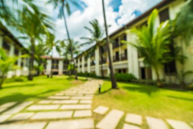 Soyut bulanıklık ve seyahat ve tatil için otel ve tatil arka plan defocused