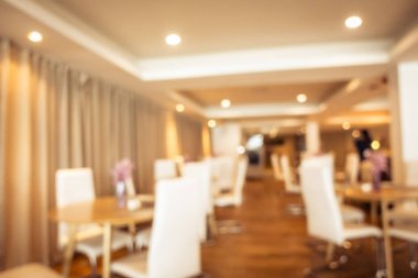 Soyut bulanıklık ve ufuk restoran ve kafe iç arka plan ve yüzey için