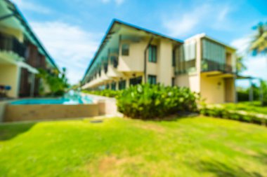 Soyut bulanıklık ve seyahat ve tatil için otel ve tatil arka plan defocused