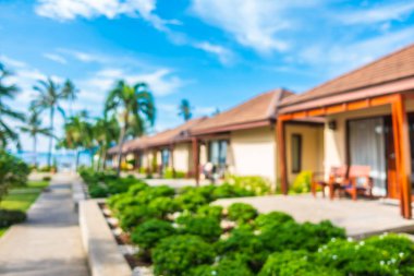 Soyut bulanıklık ve ufuk lüks hotel and resort tatil için seyahat ve arka plan tatil