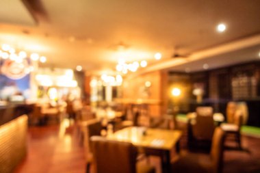 Soyut bulanıklık ve ufuk restoran ve kafe iç arka plan ve yüzey için