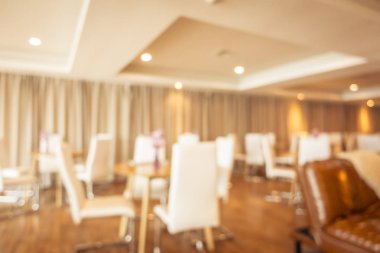 Soyut bulanıklık ve ufuk restoran ve kafe iç arka plan ve yüzey için