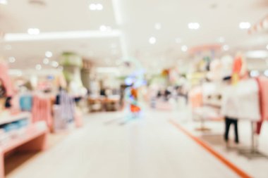 Arkaplan için mağaza içi soyut bulanıklık ve odaklanmış alışveriş merkezi