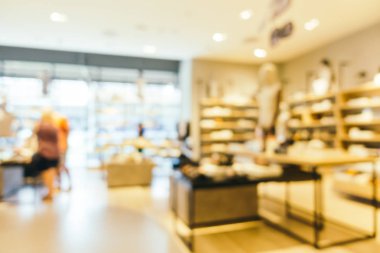 Bulanıklık bokeh ve ufuk alışveriş merkezi Mağazası iç arka planı için