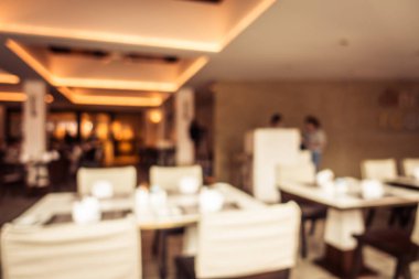 Soyut bulanıklık ve ufuk restoran ve kafe iç arka planı için