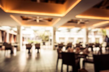 Soyut bulanıklık ve ufuk restoran ve kafe iç arka planı için